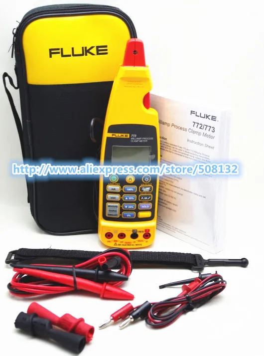 Fluke 773 миллиампер Процесс клещи с мягкий чехол F773 mA измерения сигнала|fluke 773|clamp