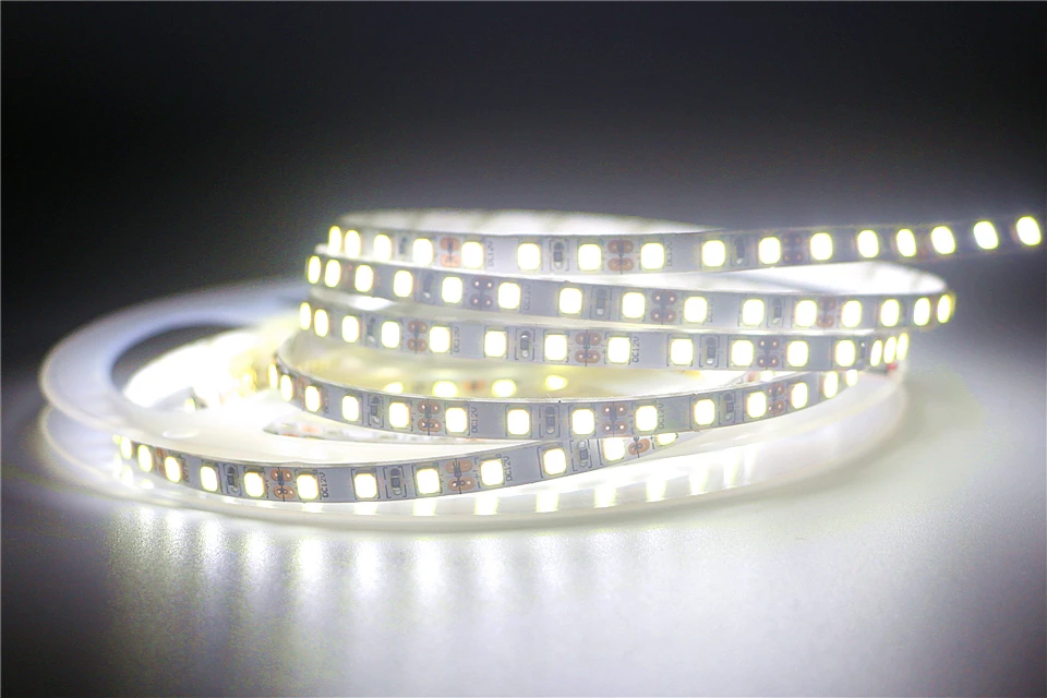 5 мм узкий Ширина DC12V светодиодный лента 2835SMD 120 светодиодный/м, 5 м Гибкие светодиодные полосы света, белый, теплый белый, голубой, зеленый, красный, черный, желтый, розовый IP20 не из водонепроницаемого материала
