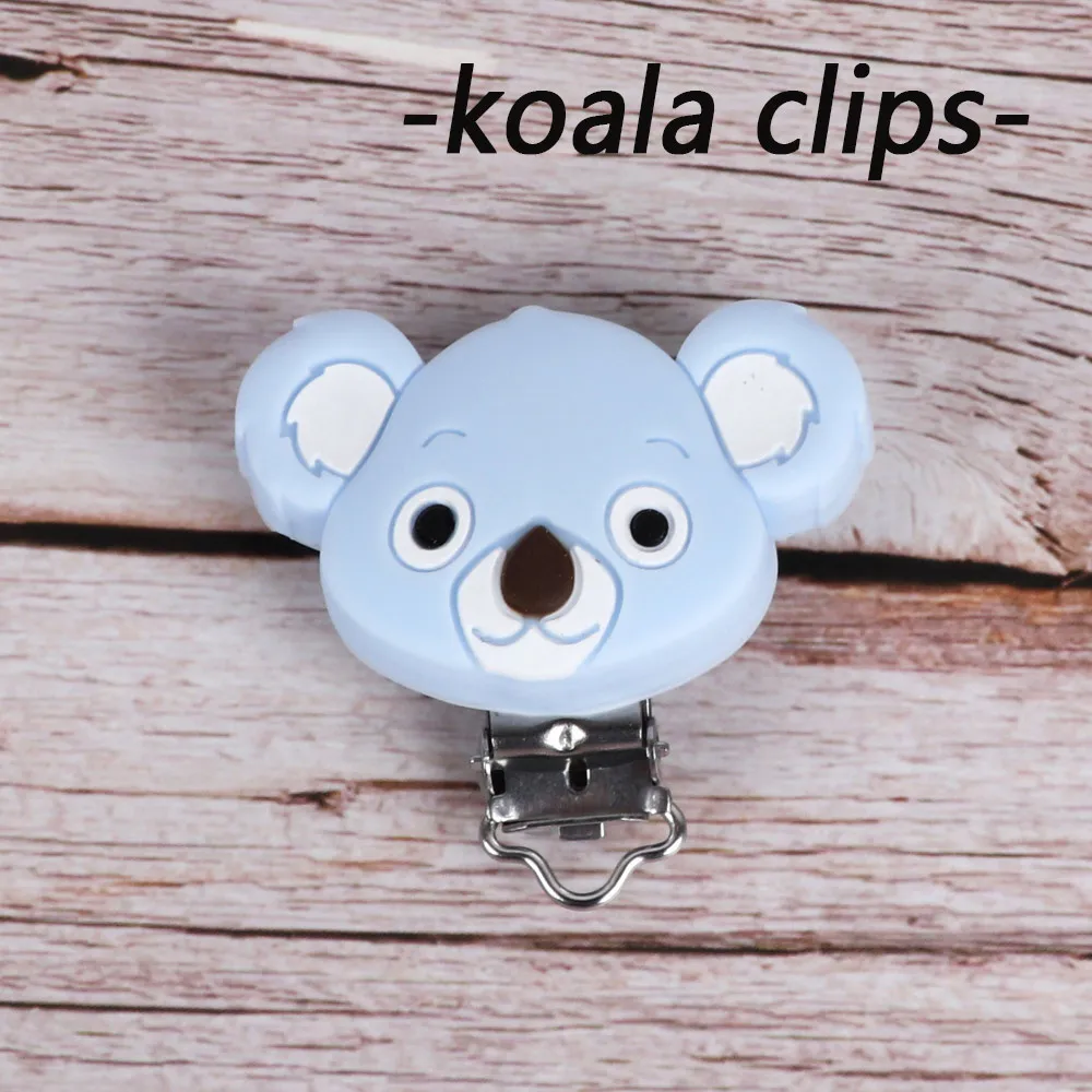 JZ1014-30 TYRY. HU Koala детские силиконовые для Прорезывание Зубов Бусины пищевого класса DIY аксессуары детские товары прорезывание зубов ожерелье для кормления соски Клипсы из бисера - Цвет: JZ1014-30
