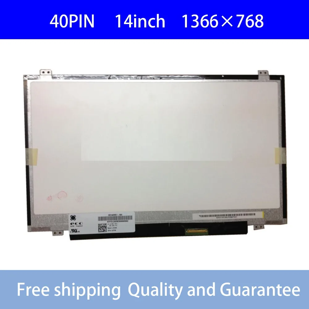 LTN140AT20 подходит LTN140AT28 N140B6 L06 B140XW02 V.1 B140XW03 V.0 LTN140AT08 LTN140AT11 BT140GW03 V.2 LP140WH2 40 pin