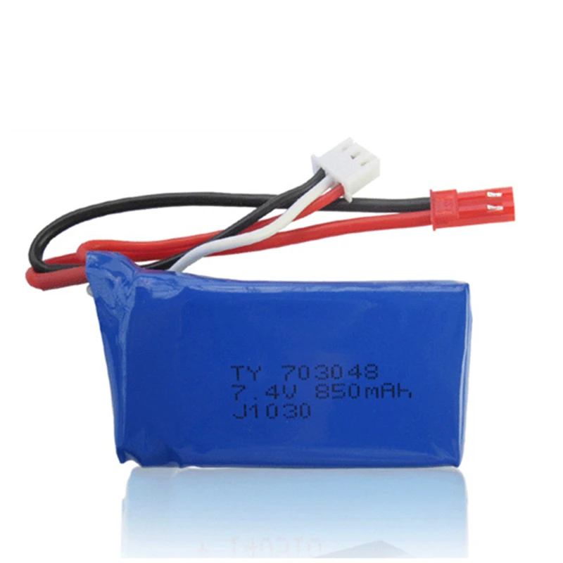 Аккумулятор lipo 7 4 в 850 мАч 703048 для моделей самолетов WLtoys V912 V262 V353 BQ202 UDI U829X батареи 2s