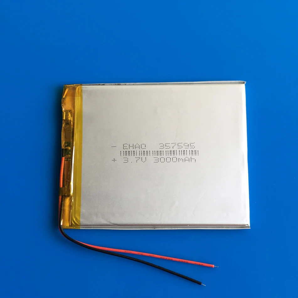 

3.7V 3000mAh Lithium polymer Battery Rechargeable with Protection Board For PDA Tablet PCs Digital Products power bank 357595