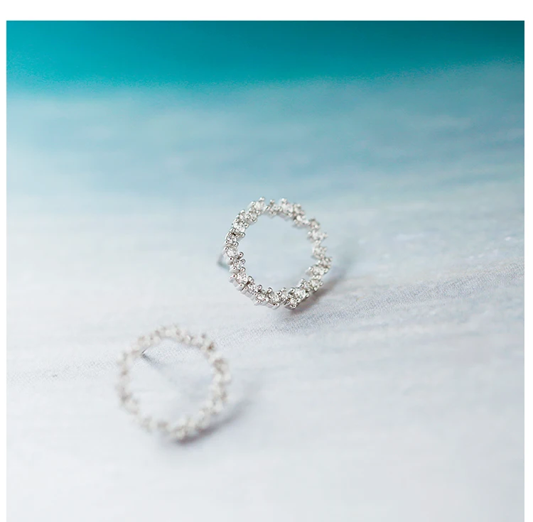 Женские богемные серьги кольца Bijoux серебристые сережки эффектные свадебные