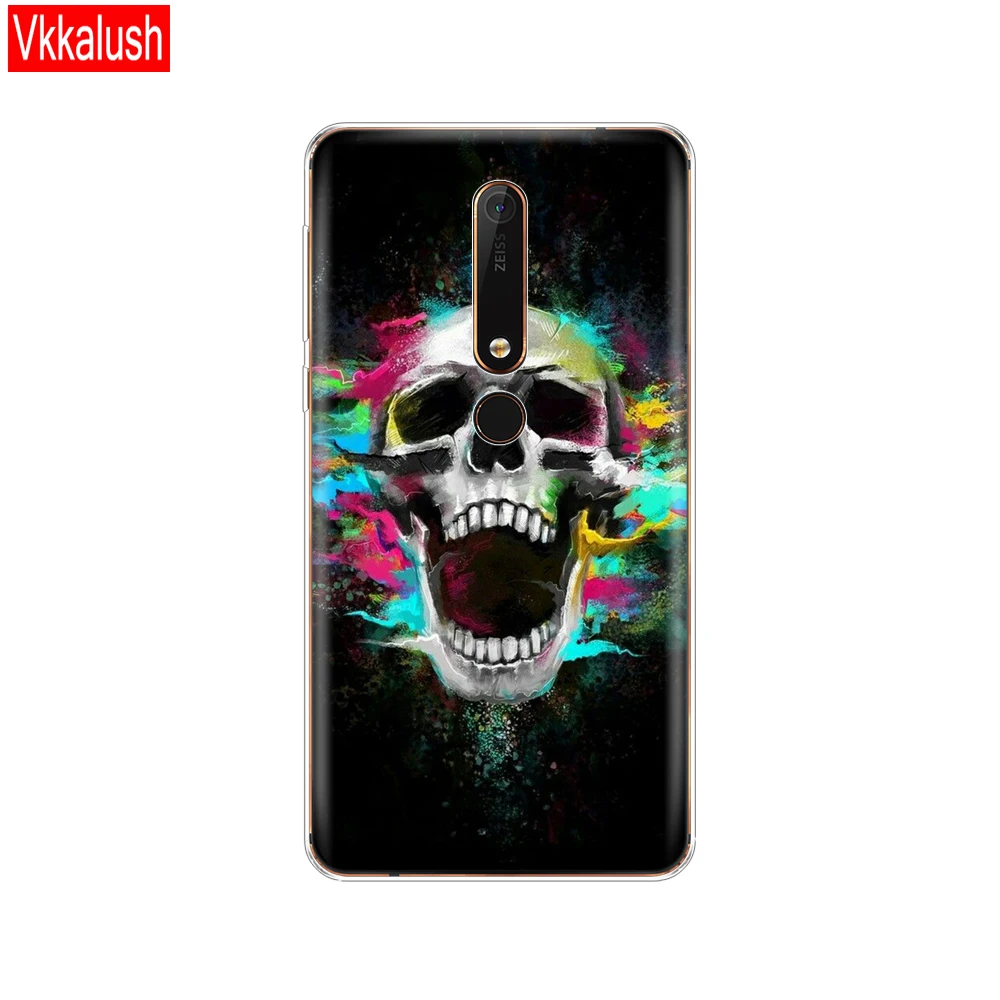 80272 Силиконовый чехол для Nokia 6, 6,1, 7 Plus, 8, 9, Nokia 6, 2018X5X6, чехол из мягкого ТПУ для задней панели телефона, чехол-бампер с рисунком - Цвет: 80272