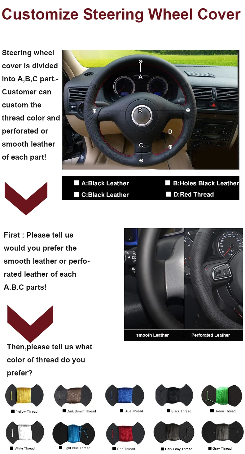 MEWANT черный кожаный чехол на руль автомобиля для peugeot 206 2003 2004 2005 2006 аксессуары для интерьера запчасти