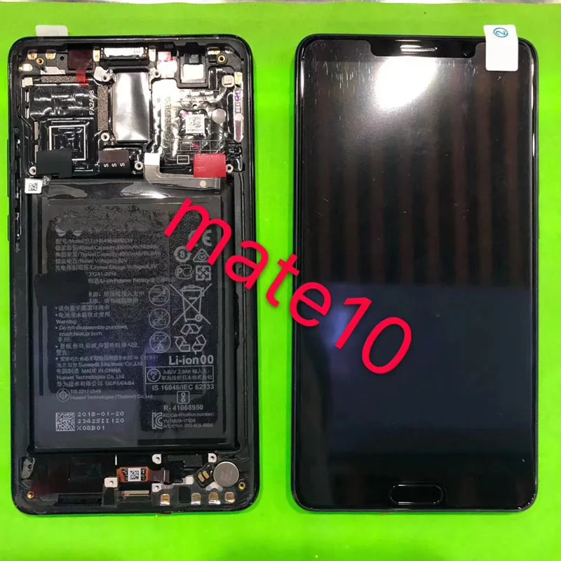 

100% протестированный оригинальный 5,9 ''ЖК-дисплей для Huawei Mate 10, сенсорный экран, дигитайзер в сборе для Mate10 Phone MT10 + рамка + отпечаток пальца!