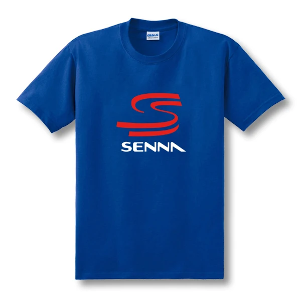 Новинка, брендовая футболка HERO F1 AYRTON SENNA, Мужская футболка, размер S~ 2XL, Повседневная футболка с коротким рукавом, топ,, XS-XXL - Цвет: Blue1