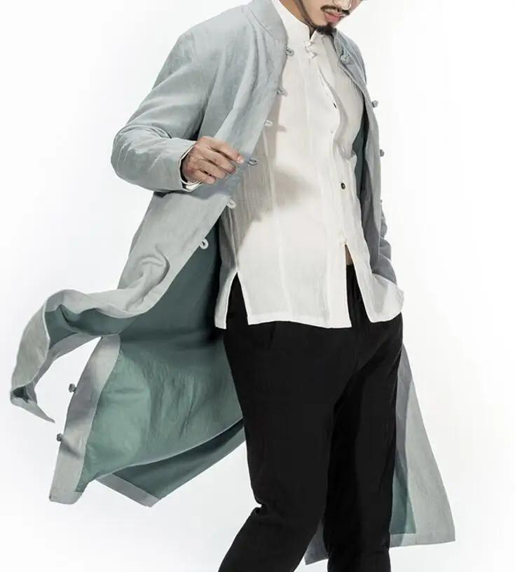 Мужские новые модные летние хлопковые и китайские костюмы Тан большие наряды