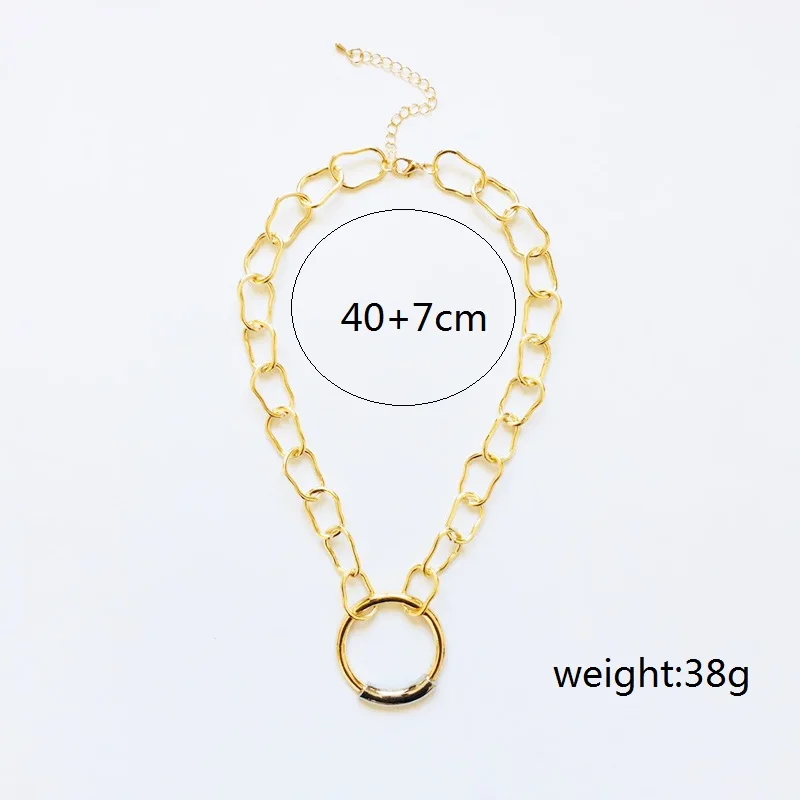 Coco &amp willow золотого цвета круглое ожерелье-Подвеска для женщин трендовая цепочка