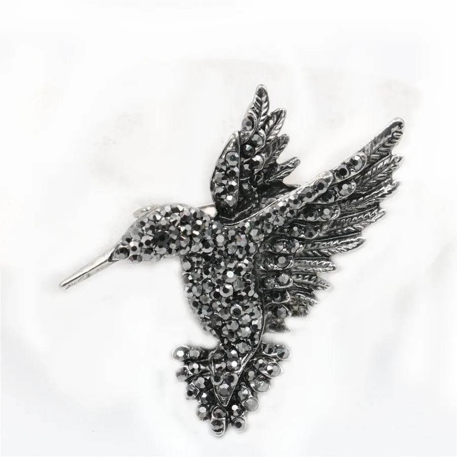 Женская винтажная бижутерия черный цвет со стразами | Украшения и аксессуары