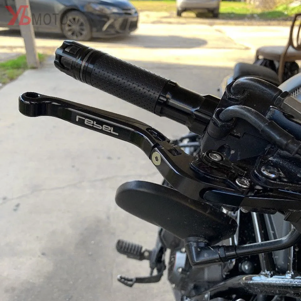 Вспышки мотоцикла CNC тормозные рычаги сцепления для Honda CMX 500/300 Rebel Регулируемый раздвижной, складной Титан и черный