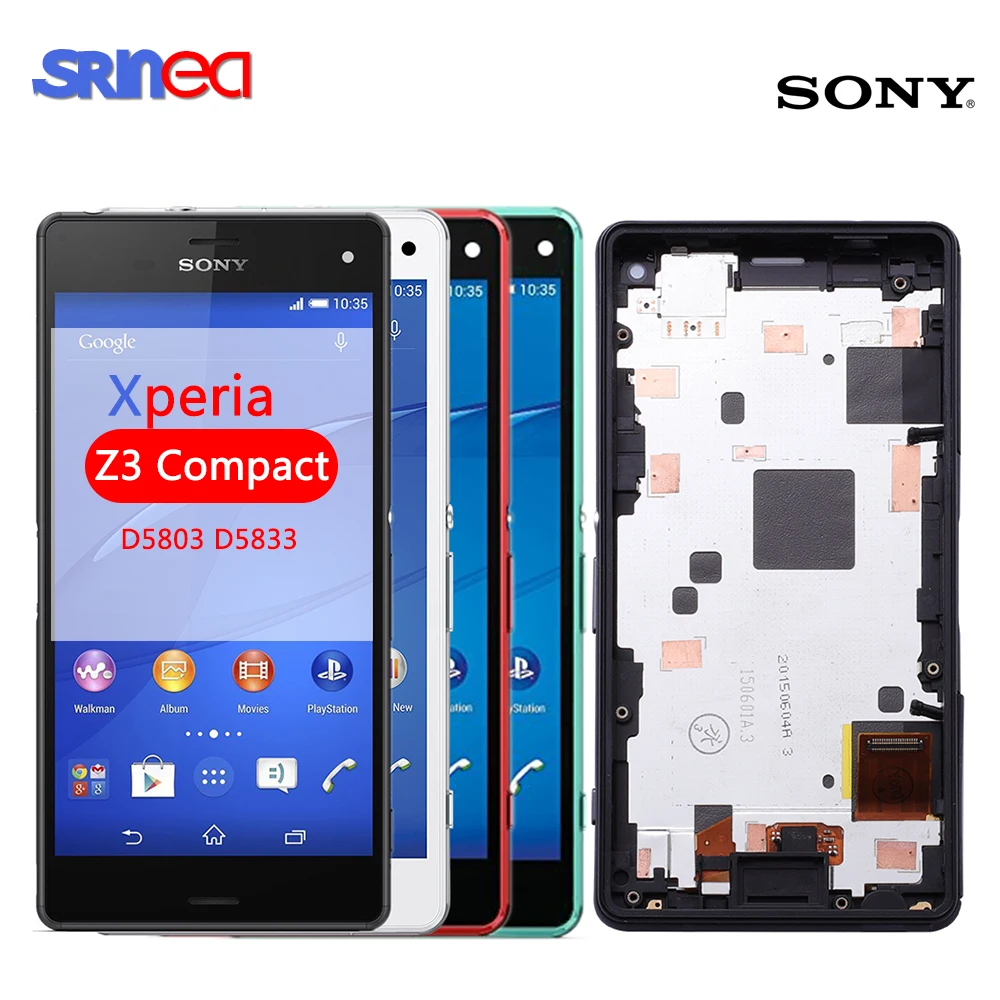 4 6 &quotОригинальный ЖК дисплей для Sony Xperia Z3 Compact D5803 D5833 дигитайзер сенсор Мини