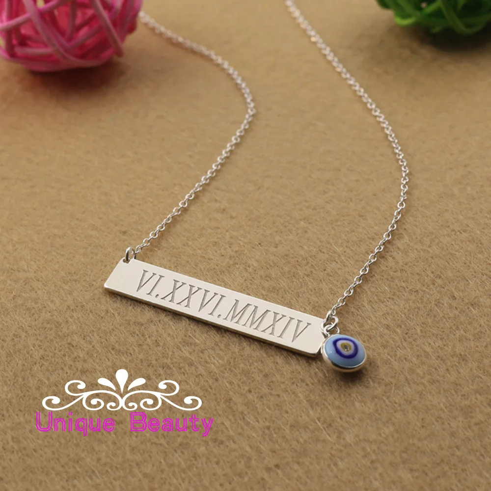 Ожерелье с подвеской в виде турецкого сглаза изготовленное на заказ серебро 925