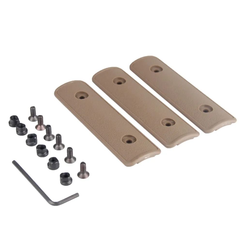 3 шт./компл. Тактический 4 &quotKeymod Rail Handguard Panel Cover Key Mod защитные полимерные Охотничьи