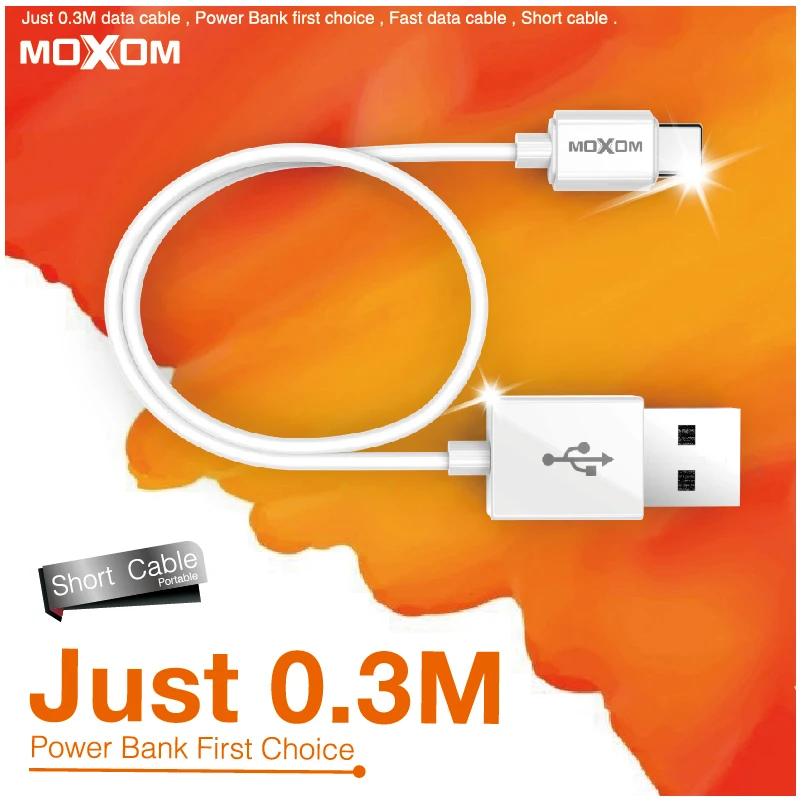 Кабель Micro USB MOXOM кабель Lighting для iPhone X 6 7 8 Plus Зарядные кабели Type C высокопрочный