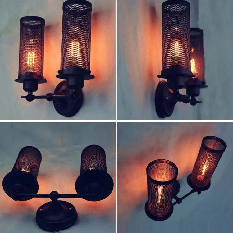 Американский Лофт настенный светильник ASCELINA длинные настенные светильники