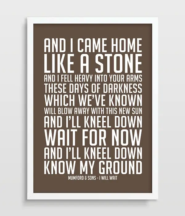 

Mumford & Sons «Я буду ждать музыки»
