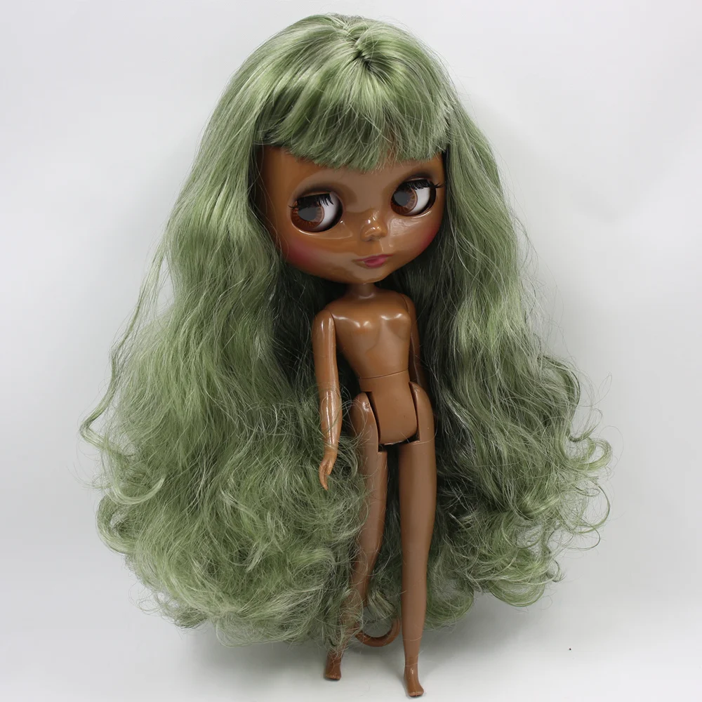ICY Nude Blyth изготовленная на заказ кукла No. BL4299/9084 зеленая смесь серебряные волосы 1/6 bjd, pullip, licca, jerryberry