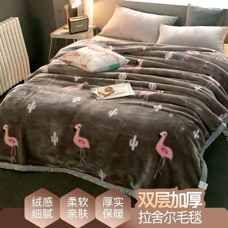 as the picture shows Новинка, мягкое плотное теплое Флисовое одеяло, зимнее одеяло для спальни, диван, одеяло для сна, постельные принадлежности, одеяло для механической стирки - Цвет: as the picture shows