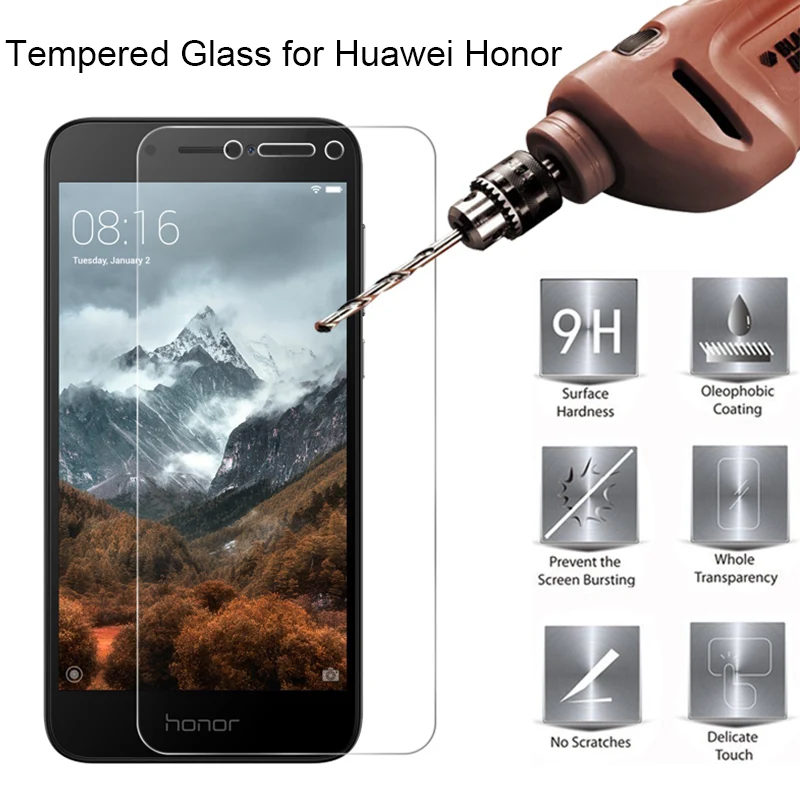 

Закаленное стекло для Huawei Honor 6A, Защитное стекло для Honor 4A 5A 4C 5C 6C Pro, стекло для экрана Honor 3X 4X 5X 6X 7X 8X