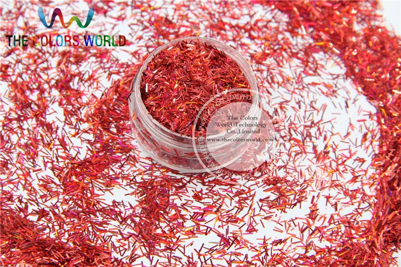 Лазерная Голографическая лента красного цвета короткая полоса блестящая форма