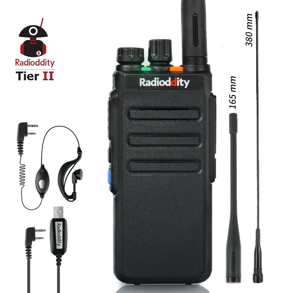 Радиочастотный GD 77S DMR двухдиапазонный slot Ham любительский двухсторонний