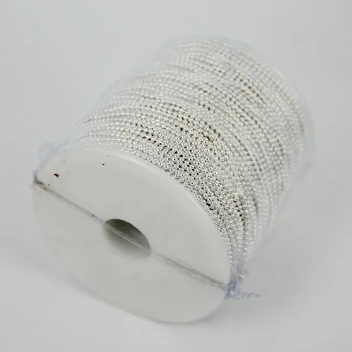 

100m 1.5mm Beads Chain Copper Ball Chain Silver/Gold/Nickle Plated Ball Chain Nail Art Decorations