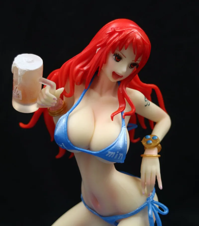 Аниме один кусок Nami Beer купальник Ver ПВХ фигурка Коллекционная модель кукла