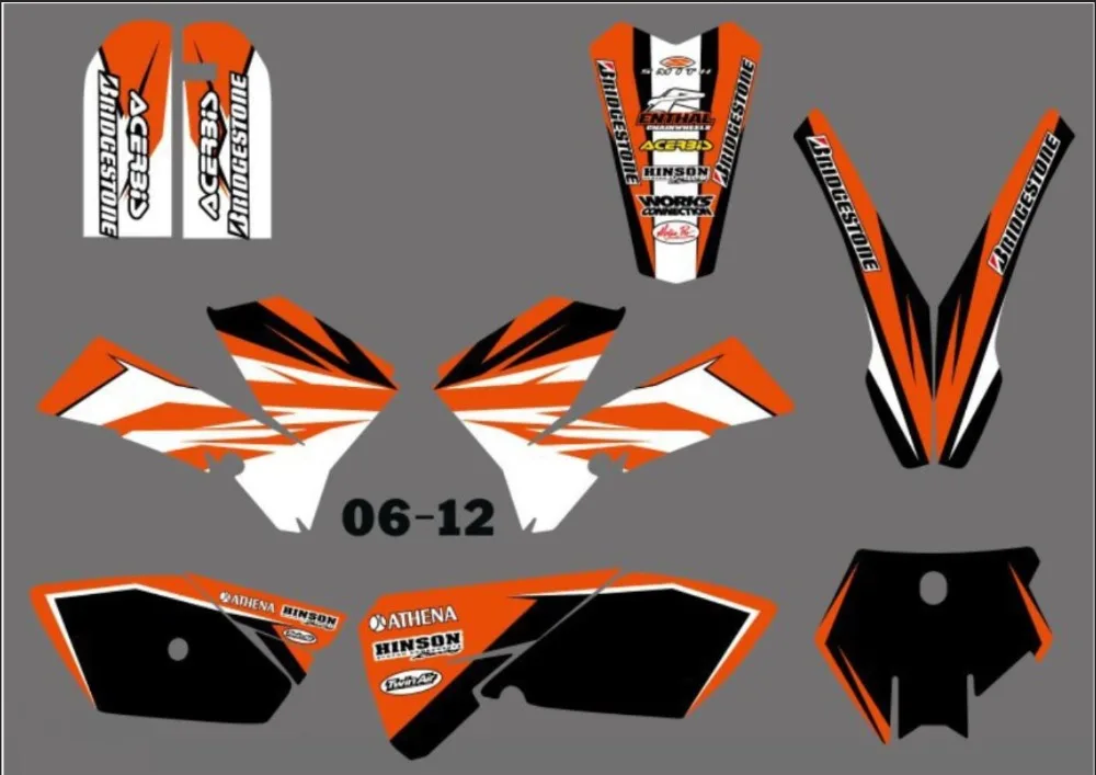 Наклейка для мотоцикла и SX 85 SX85 набор KTM 2006 2007 2008 2009 2010 2011 2012|Наклейки стикеры| |