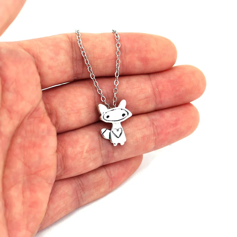 

hzew cute fox pendant necklace for child gift