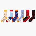 Забавные мультяшные носки женские Харадзюку с изображением ангела и дьявола крутые носки для скейтборда Sokken цветные модные хлопковые хипстерские носки