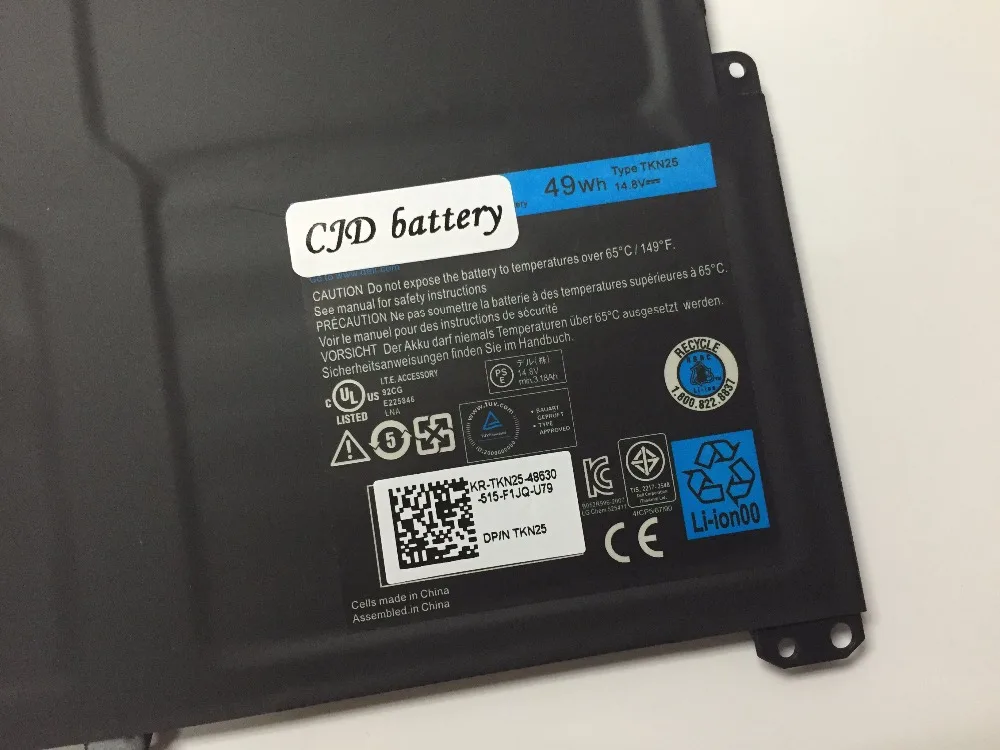 BK-dbest оригинальные Аккумулятор для ноутбука dell TKN25 0V0XTF замены батареи Inspiron 13Z