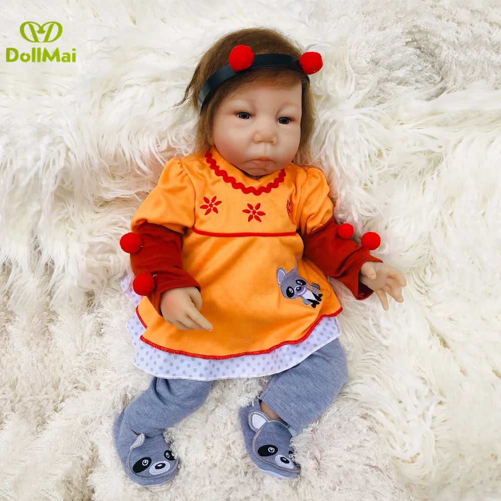 Reborn baby doll для девочек игрушки 18 &quot45 см мягкие силиконовые куклы хэндмейд