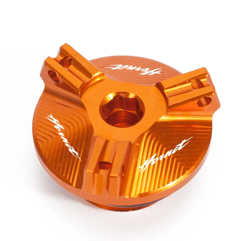 Orange Мотоцикл для HONDA CB599 CB600 HORNET CB 599 600 1998-2006 CB919 CB 919 2002-2007 мотоциклетный Алюминиевый Масляный наполнитель крышка заглушки - Цвет: Orange