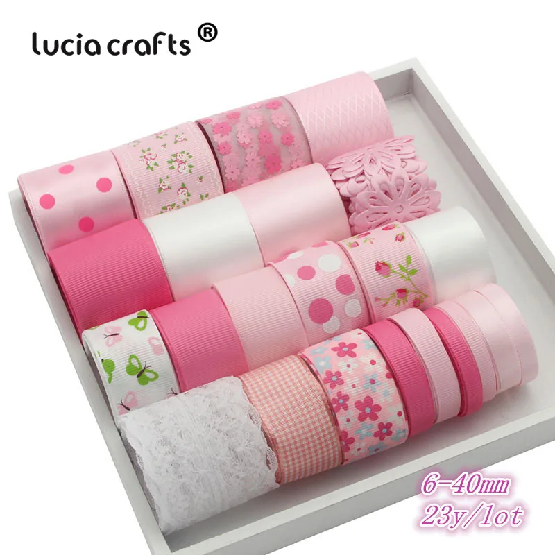 Mix Style 5 Lucia crafts 6-40 мм смешанный стиль сатин/корсаж/органза лента набор отделка Кружева DIY Свадебная Упаковка бант Декор материалы S0604 - Цвет: Mix Style 5