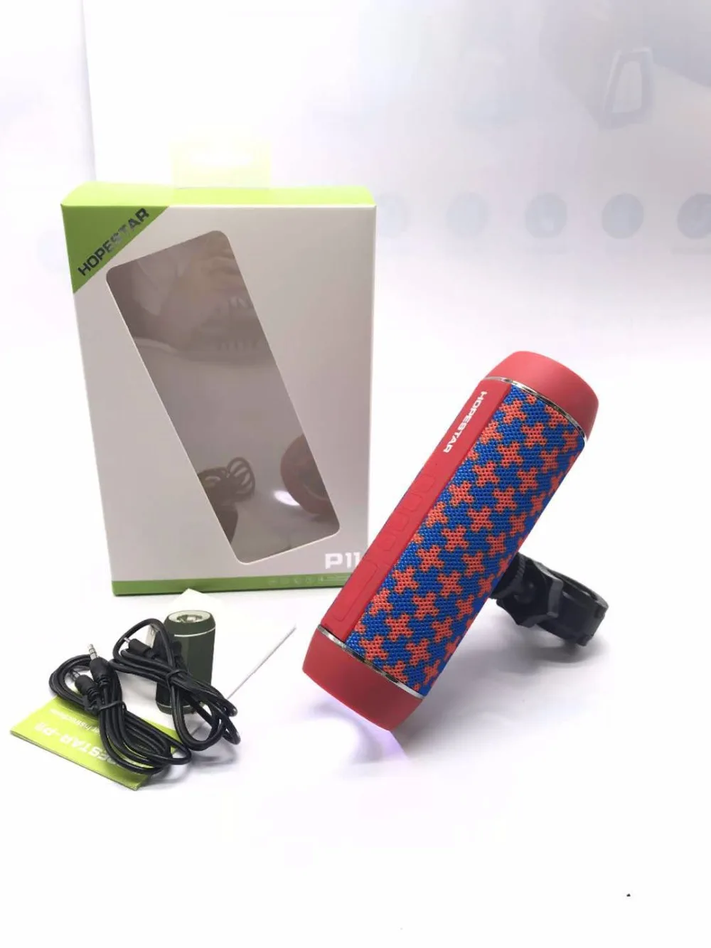 HOPESTAR P11 водонепроницаемый Bluetooth динамик открытый велосипедный портативный сабвуфер FM беспроводной динамик s Powerbank светодиодный светильник крепление для велосипеда