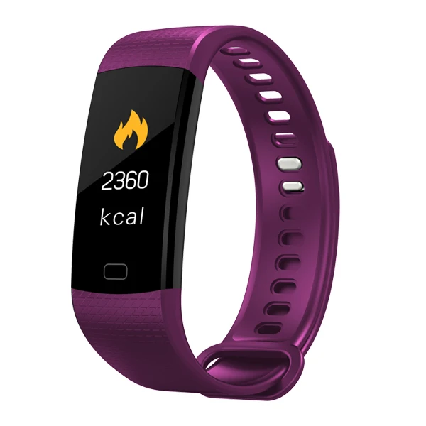 Purple MAFAM Y5 Smartwatch электронные умные часы для женщин и мужчин, спортивные часы для бега, скалолазания, шагомер, СВЕТОДИОДНЫЙ цветной экран - Цвет: Purple