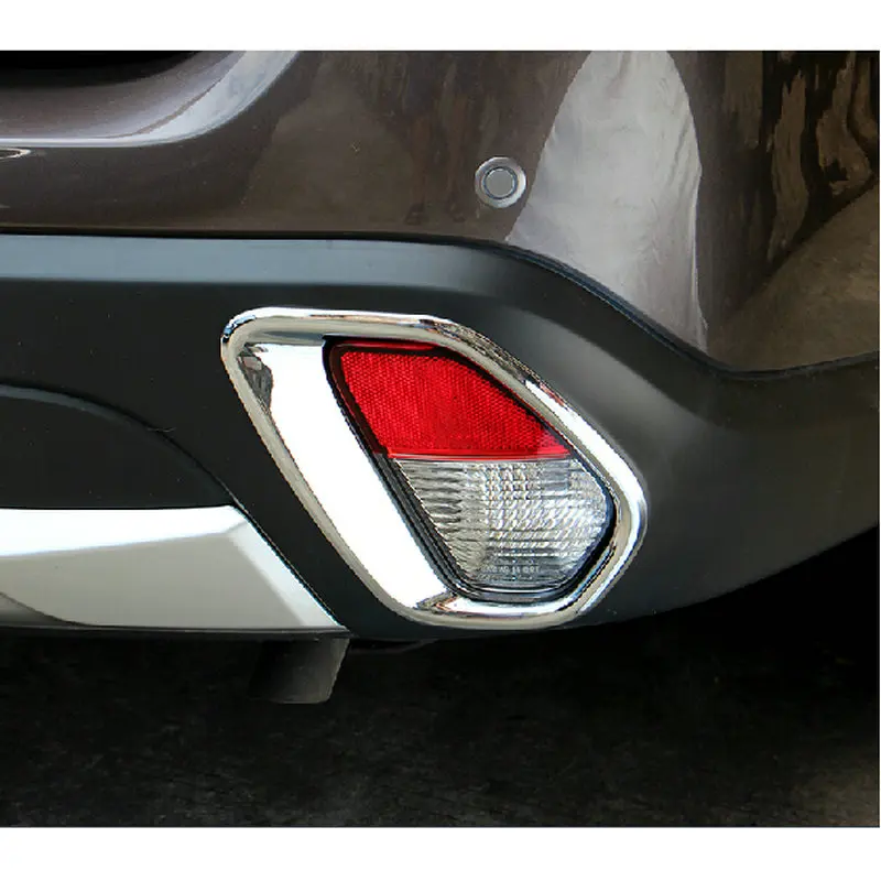 Автомобильные задние противотуманные фары из хромированного АБС пластика рамка