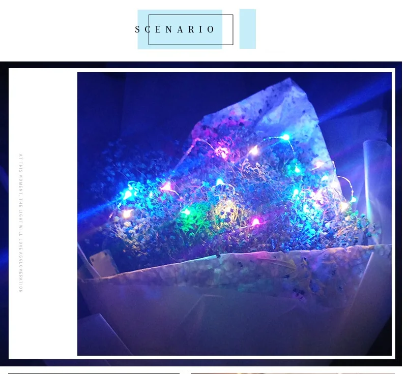2M LED Garland Copper Wire Corker String Fairy Lights for Glass Craft Bottle New Year Christmas Wedding Decoration With Battery | Освещение