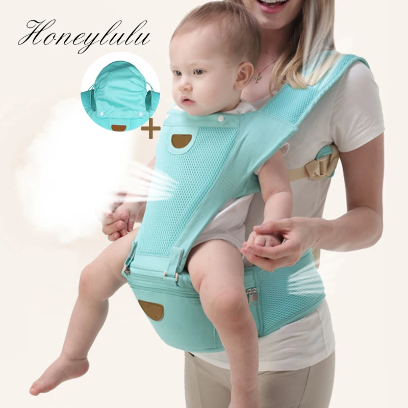 Honeylulu переноска для новорожденных с дышащей сеткой модная вместительная кенгуру