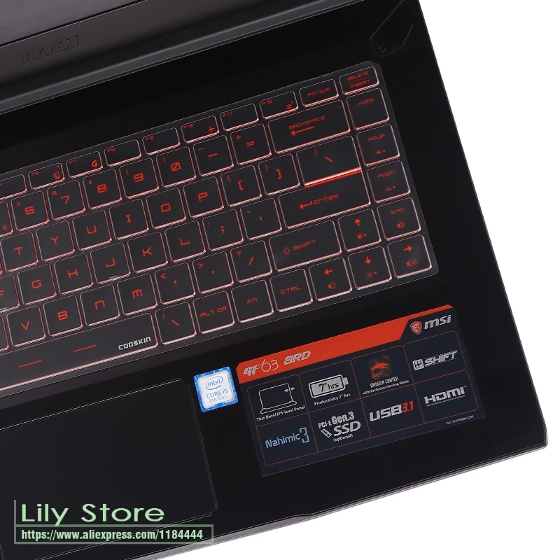 Ультра тонкий ТПУ защитный чехол для клавиатуры MSI PS42 8rb 8m тонкий 14 дюймовый игровой ноутбук PS 42( выпуск