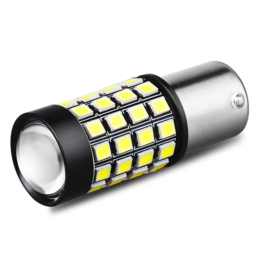 2 шт. 6000 К Белый 1156 1141 7506 ba15s светодиодный лампы 52smd 2835/3030 светодиодный лампы для резервные фары заднего хода автомобиля Замена