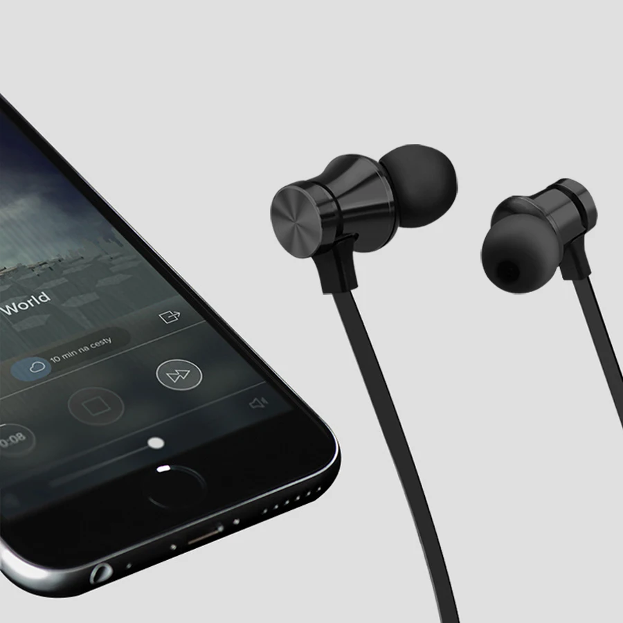 High Quality Magnetic Wireless Earphones Sporting Bluetooth Headphones Music Bass Headset 4.2 For All Phones |