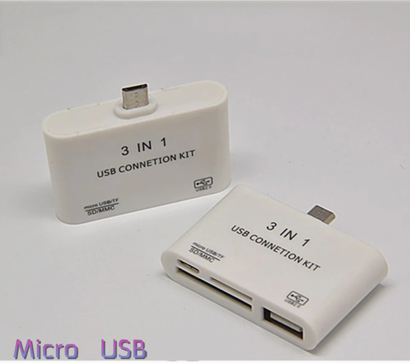 3 в 1 USB OTG кард-ридер флэш-накопитель высокоскоростной USB2.0 Универсальный кард-ридер OTG TF/SD/MMC кард-ридер телефонные удлинители