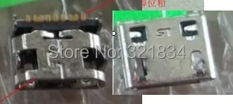 100 шт./лот оригинальный новый микро 7-контактный usb-разъем для samsung I9128 I739 I759 S6810 S5300