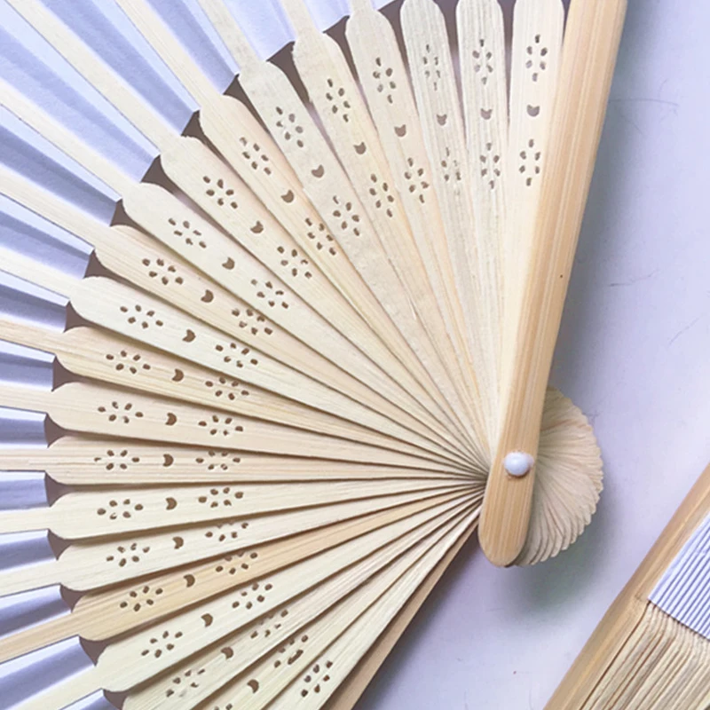 21 см складной бумажный веер китайский стиль пустая бумага складывающаяся сделай