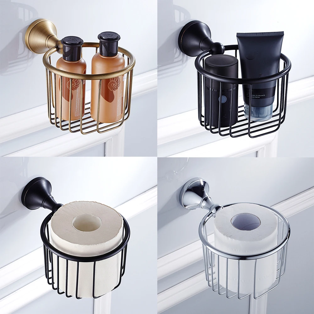 

Household Paper Towel Holder Shelf Simple Toilet Paper Towel Basket Bathroom Hardware Accessories
