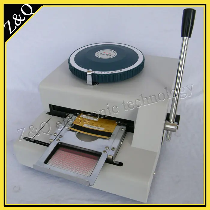 

Automatic PVC card embosser machine 10 codes with concave function 0~9 codes