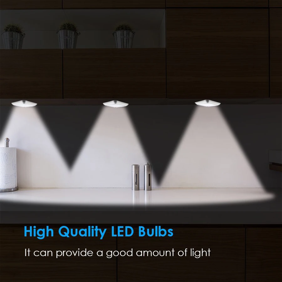 5 pcs Infrared Motion Sensor Night Light Dia 80mm 6 LEDs Wireless Detector Auto On/Off Lamp Protect Eye New Closet | Лампы и освещение
