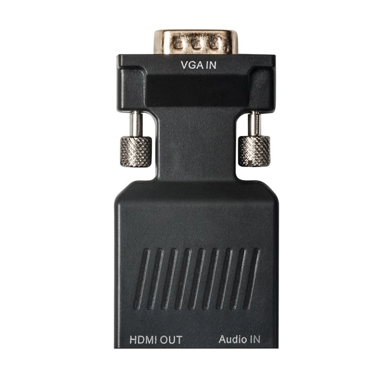 Amkle VGA в HDMI адаптер конвертер папа Женский 1080P видео с аудио кабель питания для ПК
